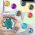 FINDMAG 12 Pcs Glass Fridge Magnets, Cute Fridge Magnet Sticker, Strong Refrigerator Magnets Heavy Duty, Small Magnets for Whiteboard, Classroom, Kitchen, Office, Home and Cabinet