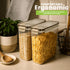 Set 4 Pack 4L(135.2 oz) Utopia Kitchen Cereal Containers Storage Airtight Food Storage Containers with Lids, BPA-Free