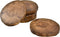 AeraVida Light Natural Mango Tree Wood with Bark Set of 5 Drink Coasters, Brown