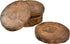 AeraVida Light Natural Mango Tree Wood with Bark Set of 5 Drink Coasters, Brown