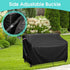 60" 500D 2- 60" 35" 35" Outdoor Garden Bench Cover, Waterproof Seater Patio Loveseat Cover, Outdoor UV Protection