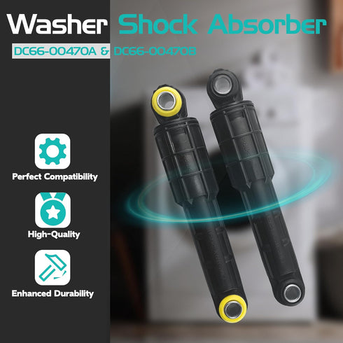 New 4 Pack Washer Shock Absorber DC66-00470A & DC66-00470B Compatible with Samsung Washing Machine