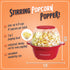 Nostalgia Classic Electric Stirring Popcorn Maker, Makes 8 Cups, Large Lid Doubles as Serving Bowl, Quick Heat Technology, for Kettle Corn and Roasted Nuts, Red by Nostalgia
