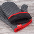 Oven Mitts and Pot Holders Set, 4-Piece Heavy Duty Grey Kitchen Hot Pads, 500? Heat Resistant