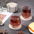 9 Billbotk 4 Inches Pieces Ceramic Coasters for Coffee Table Absorbent, Drink Coasters with Holder, Marble Style