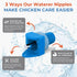 Pack 15 Lil'Clucker Horizontal Chicken Waterer Nipples, of Chicken Nipple Waterer with Drill Bits, Easy Install