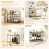 SRIWATANA Bathroom Countertop Organizer Set of 2, Kitchen Counter Shelf Spice Rack for Desktop Storage, Large Wood
