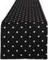 DII Polka Dot Kitchen Collection - Table Runner, 14x72, Black/White Reversible