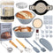 Sourdough Starter Kit, Sourdough Bread Baking Supplies, 40oz Sourdough Starter Jar, Silicone