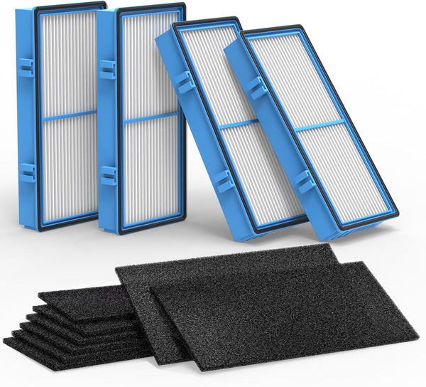 Colorfullife Replacement Filters for Holmes AER1 HEPA Type, 4 HEPA + 8 Carbon Booster Filters