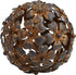 Everydecor Metal Decorative Sphere for Home Decor - Antique Brown Shelf Spheres for Living Room, Bedroom