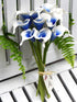 FiveSeasonStuff Real Touch Calla Lily Artificial Flowers - Wedding Bridal Bouquet with 15 Calla Lilies (Silk White &