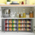 MOOACE Can Rack Organizer, 2 in 1 Can Storage Dispenser, Holds up to 72 Cans, Pantry Kitchen Cabinet