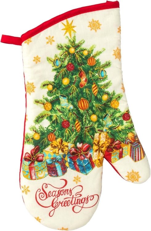 Christmas Tree Design 5 Pc Christmas Kitchen Linen Set