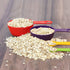 12 Pcs Colorful Measuring Cups and Spoons Set, Stackable Plastic for Measuring Dry and Liquid Ingredients