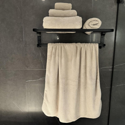 Set 30x60 Inches 6 Extra Large Bath Towels for Bathroom Super Soft Light Weight Quick Dry Microfiber Shower Towels