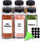 ComSaf Large Spice Jars, 6Pcs 8 oz glass spice bottle with lids,