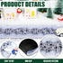 Haull Christmas Village Accessories - Snow Cobblestone Road Mat for Christmas Village Landscape, 4.7 x 47.2 Inch