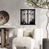 Resama Metal Wall Art, Birds In the Window Landscape Wall Hanger, Mountain and Forest Nature Decor, Unique Large Wall