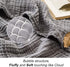 EMME 100% 60"x80" Muslin Grey Twin Blanket Cotton Bed Blankets for Adults and Baby Lightweight Soft Breathable All