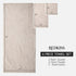Set 6 (70 x35 670GSM Sets REDKISS Towel of - Oversized Bath Sheets in), Ultra Soft & Highly Absorbent, Quick Dry Beige