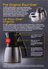 Set 42 Set Melitta Pour-Over Coffee Brewer & Stainless Steel Carafe with Coffee Filters, Ounce