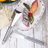 Fruit Carving Knife, 2 Pack Stainless Steel Vegetable Cutter, Triangular Shape DIY Carving Knives for Home Kitchen