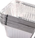 Webake Large Aluminum Foil Tin Pans 9 x 5 inch Disposable Containers, 3 Lb Foil Bread Pan, Pack of 30