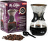Mr. Coffee Verduzco 3 Piece 34 OZ Borosilicate Glass Pour Over Coffee Maker with Hand Guard