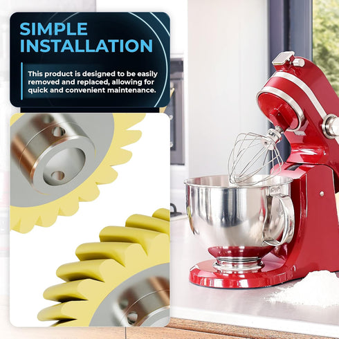 BlueStars W10112253 Mixer Worm Gear, Compatible with Whirlpool & KitchenAid Mixers, Pack of 2