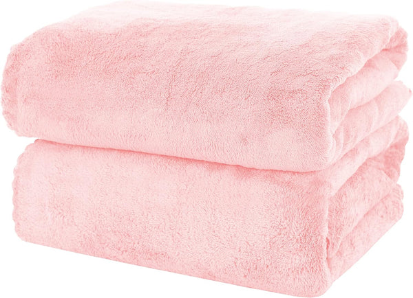 MOONQUEEN 2 Pack Premium Bath Towel Set - Quick Drying - Microfiber