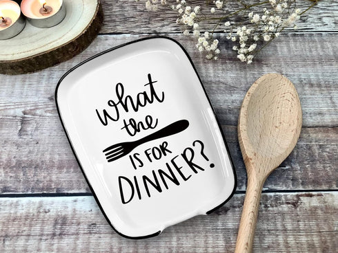 Ceramic Fork Spoon Rest, Functional Kitchenware for Dinner Party, Kitchen Countertop or Stove Top