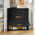 5 20 Closet, Shoe Rack, Tier Shoe Storage Cabinet with Door Pair Plastic Shoe Shelves Organizer for Entryway, Hallway