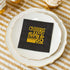 Crisky Cheers to 60 Years Napkins, Black and Gold, 60th Birthday Decorations, 60 PCS, 3-Ply