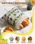 Lyvhoris 2 Pack Beeswax Bread Bag for Homemade Sourdough, Sourdough Bread Bags with Zipper, Cotton Large Airtight Food