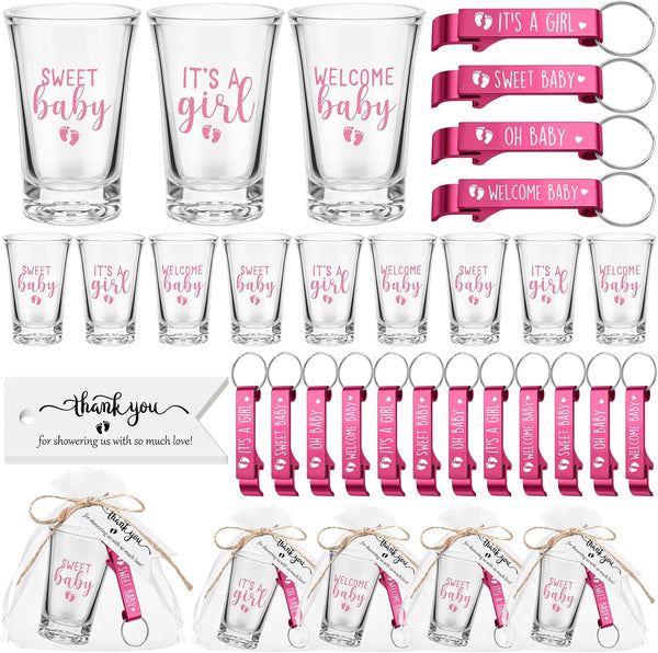 Pickmesh 96 Pcs Baby Shower Party Favors for 24 Guest, Boy or