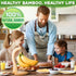Countertop, Banana Holder w/ Hanging Hook, Rustic Wooden Grape Stand for Kitchen Bamboo Fruit Hanger To Keep Bananas