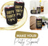 Dirty Thirty Crew Can Coolers, Set of 12 for 30th Birthday Decorations for Him and Her