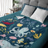 Cozy 6050 Thuswarm Cute Blue Sea Creatures Octopus Whale Flannel Blanket for Autumn Winter Gifts Warm Soft Funny Print