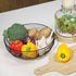CAXXA Countertop Fruit Bowl, Wire Basket for Fruits, Breads, Vegetables, Snacks, BLACK