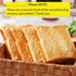 Joeabor 4 Slices of Artificial Toast - Realistic Fake Food for Display - Faux Toast Model for Decoration - Faux Food