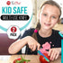 Kids Tomato Steak Knife Set for Real Cooking (Aqua) - 2pcs - Skin Friendly Serrated Edge Stainless Steel Lightweight - Safe for Children & Beginners by TruChef