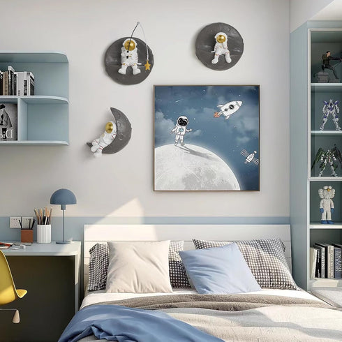 3PCS Set XGZY Astronaut Wall Sculptures - Bedroom decor for boys
