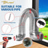 Bluesea 7 Pieces Dryer Vent Cleaner Kit, Reinforced Nylon Brush Vacuum Attachment with Flexible Lint Trap