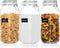 Vtopmart 78oz Glass Food Storage Jars with Airtight Clamp Lids, 3 Pack