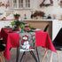 13x108 Inch Christmas Red Bird Branch Table Runner Snowman Cardinal Burlap Table Runners, Winter Xmas Seasonal Coffee
