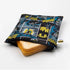 Bumkins DC Comics Batman Reusable Sandwich and Snack Bags, Washable Fabric, Waterproof Cloth Zip Bag, Large