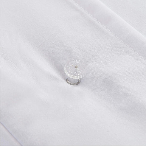 FRESH IDEAS Dust Ruffle, Spiral Push Pins to Keep Skirt in Place, Bedding Accessories, Set of 12, White