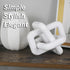 Wood Knot Home Decorations for Living Room, Handmade Wood Chain Link Decor, Farmhouse Coffee Table Decorations, Entry