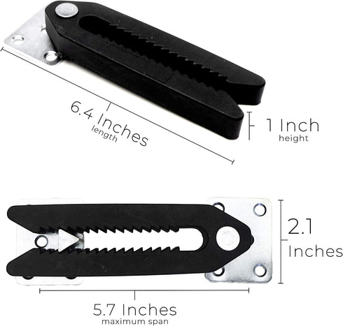 Steel Non-Slip Sectional Connectors for Sliding Sofas - Adjustable Clips to Keep Couch Together (4 Pack)
